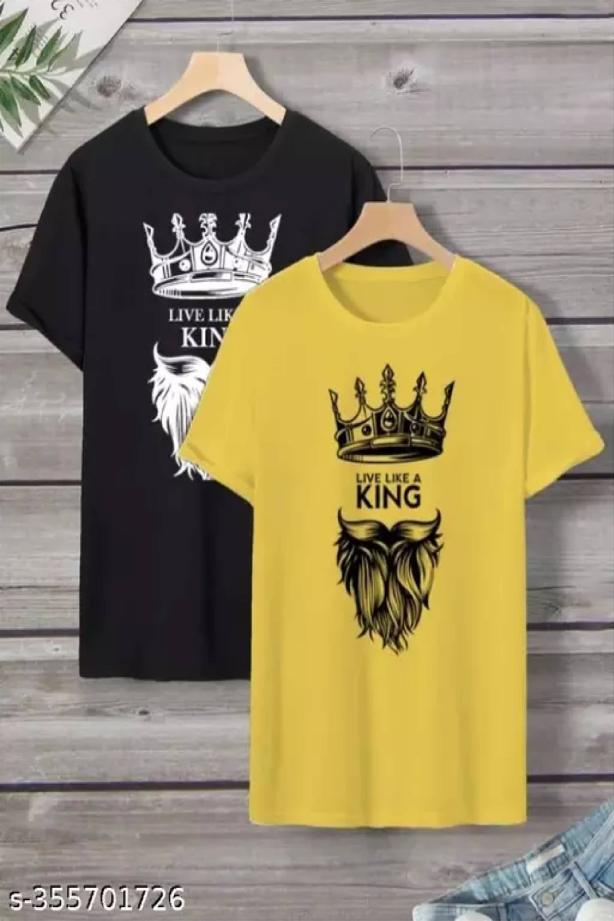 SNAZZY CLAD Men Polyester Regular Fit Printed T-Shirt ( Multicolor )