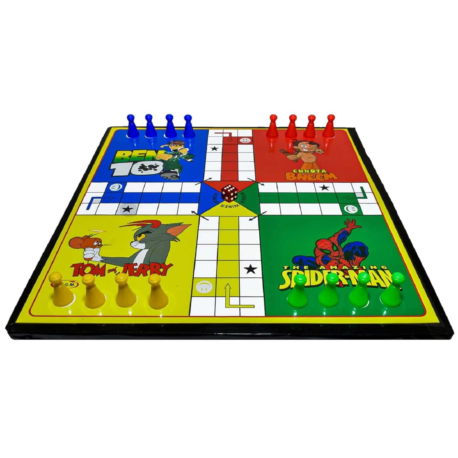     			Shopeleven Combo of Ludo + Snake & Ladders 2 in 1 Board Game One Set Ludo Coins + Dice Party & Fun Game Board Game Strategy & War Games Board Game