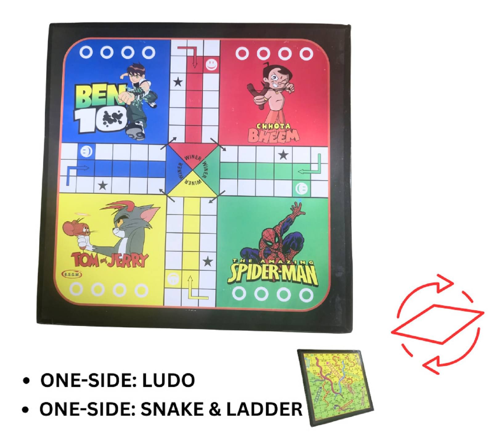     			Shopeleven Ludo Snakes and Ladders Magnetic Travel Board Game - Ideal for Parties, Fun, and Family Game Nights