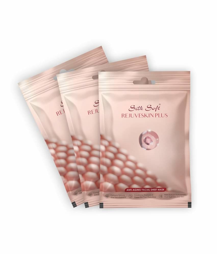     			Silk Soft Anti-Aging Face Mask - Pack of 3 | Firming & Hydrating for Youthful Skin