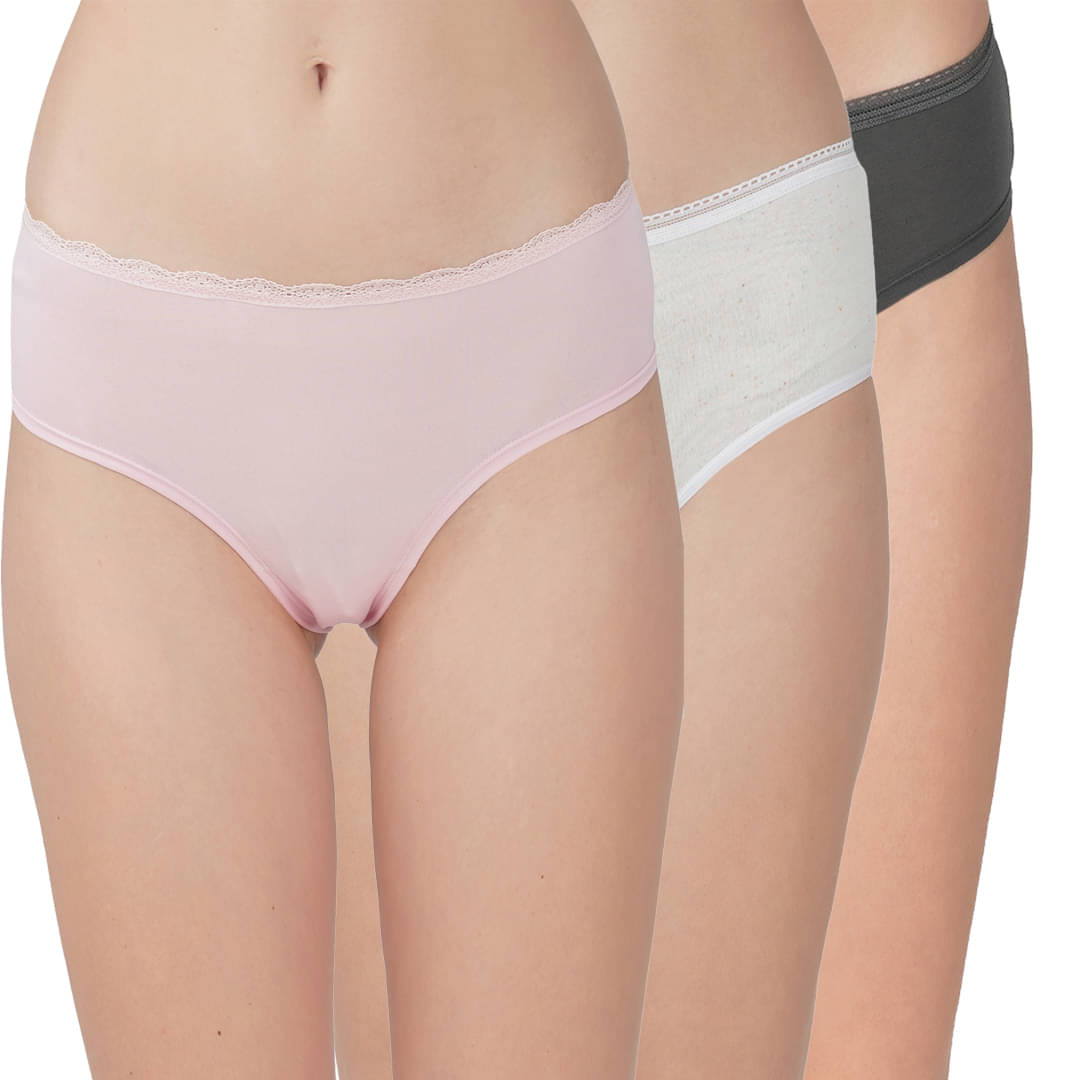 Thread Sutra Pack of 3 Cotton Hipster For Women ( Multicolor2 ) Thread Sutra Pack of 3 Cotton Hipster For Women ( Multicolor2 )