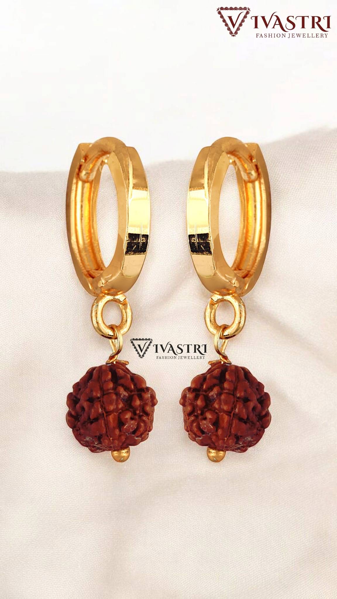     			VIVASTRI Golden Huggies Earrings ( Pack of 1 )