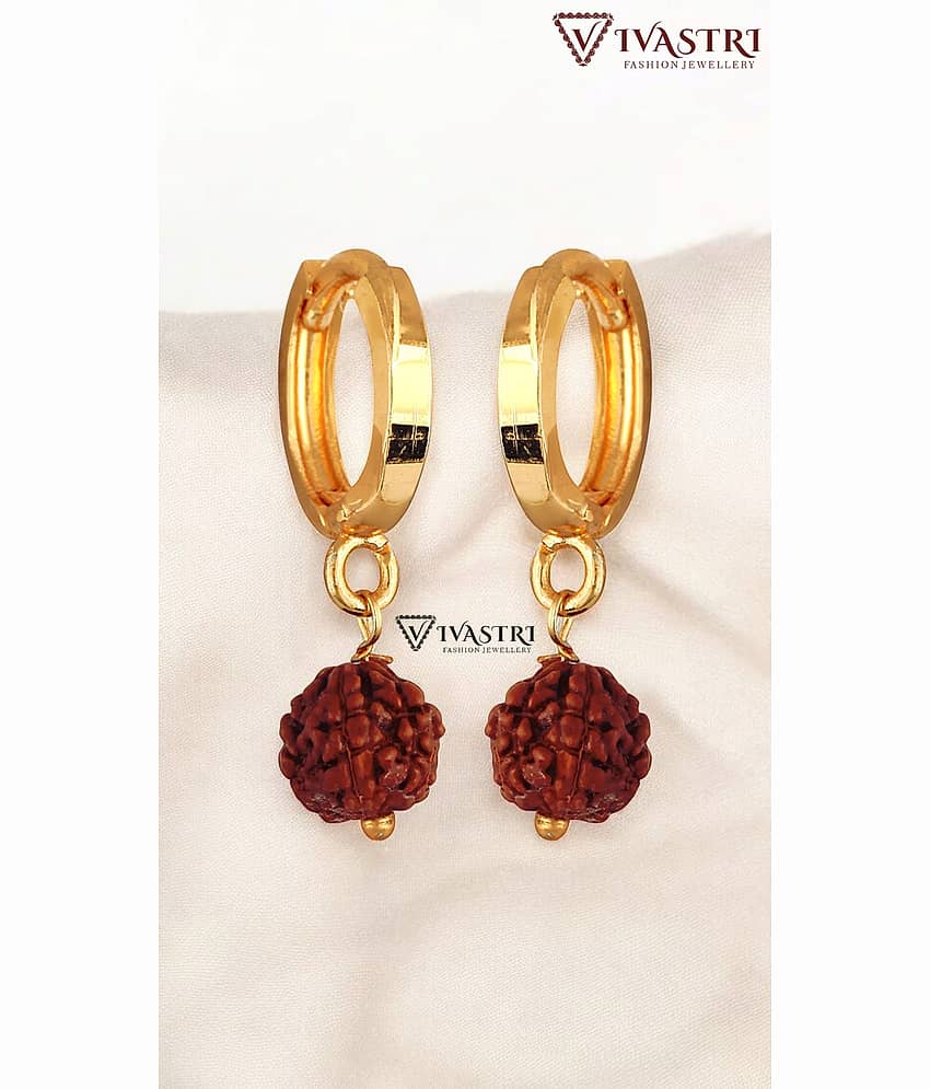 VIVASTRI Golden Huggies Earrings ( Pack of 1 ) - Earrings | Buy online on ZillyBuy