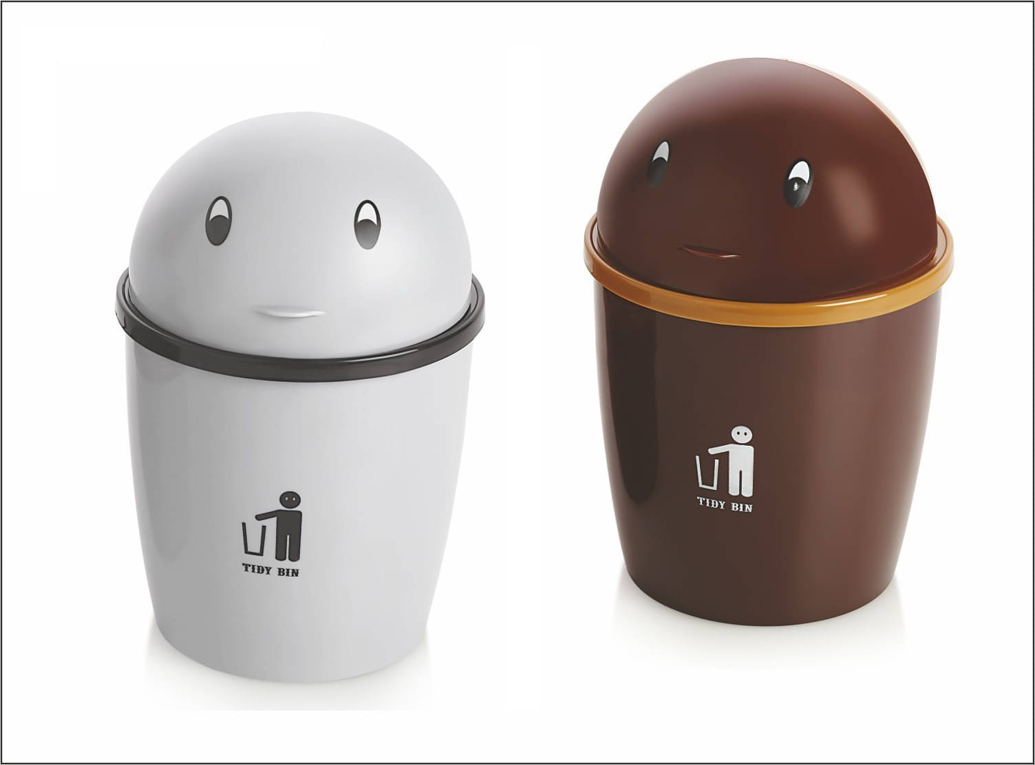     			YUIOP - Tidy Bin Small Desktop Dustbin (2 Pcs Small Bin)