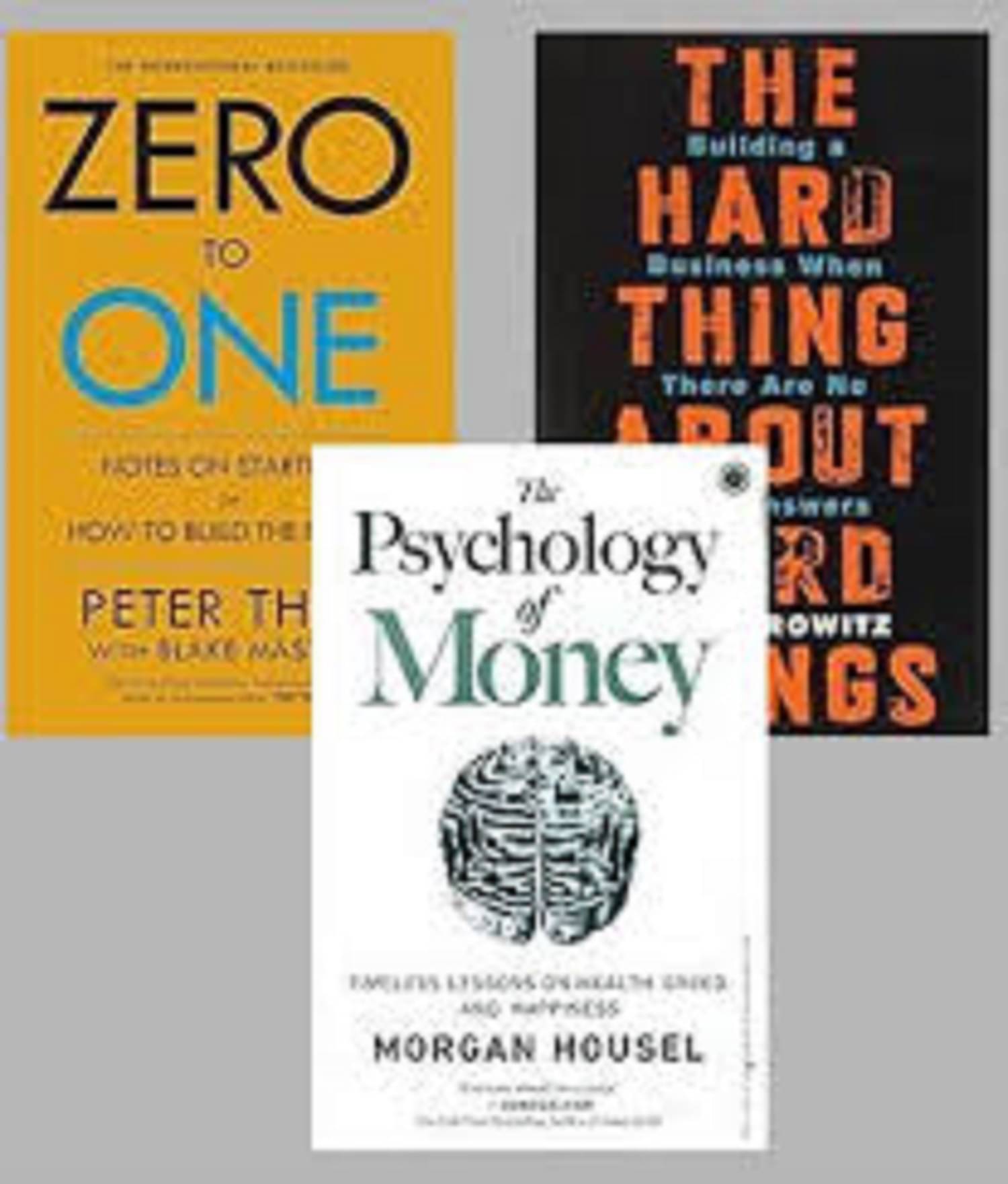 ( combo of 3 book )Zero To One & The Hard Thing about Hard Thing &The Psychology of Money ( combo of 3 book )Zero To One & The Hard Thing about Hard Thing &The Psychology of Money