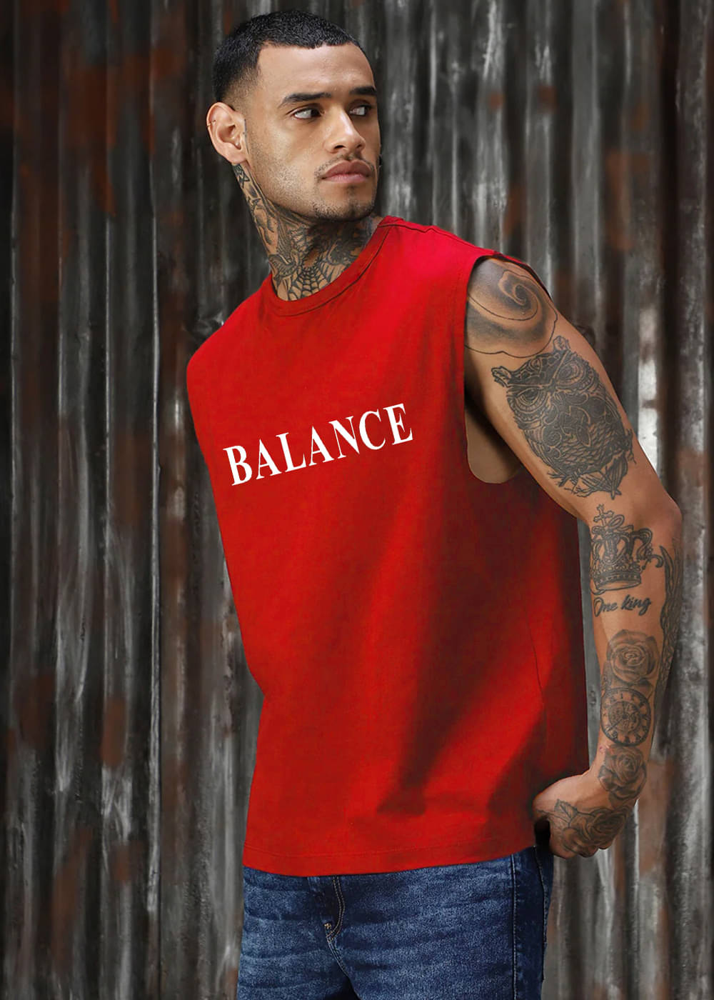 genzy Men Cotton Blend Relaxed Fit Solid T-Shirt ( Red ) genzy Men Cotton Blend Relaxed Fit Solid T-Shirt ( Red )