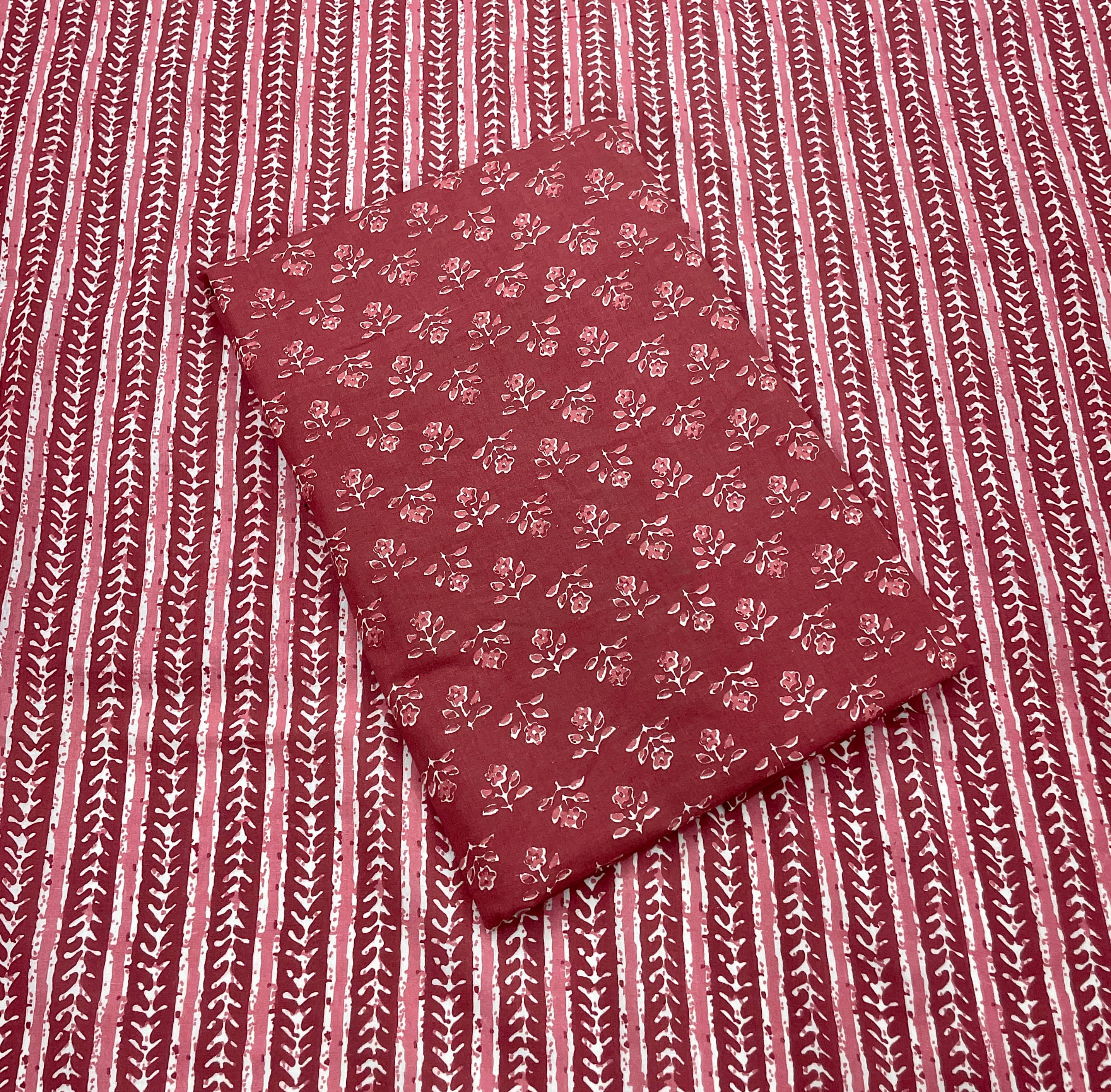     			gufrina Women Cotton Unstitched Dress Material ( Maroon )