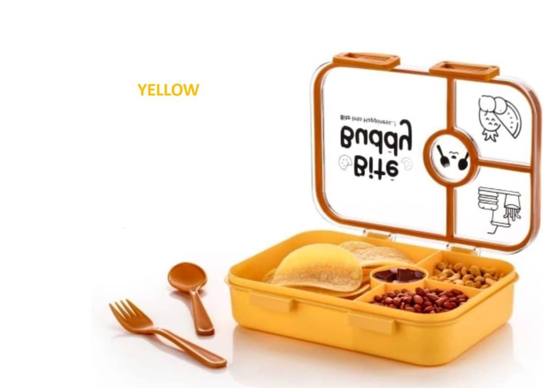     			iview kitchenware - Yellow Plastic Lunch Box ( Pack of 1 )