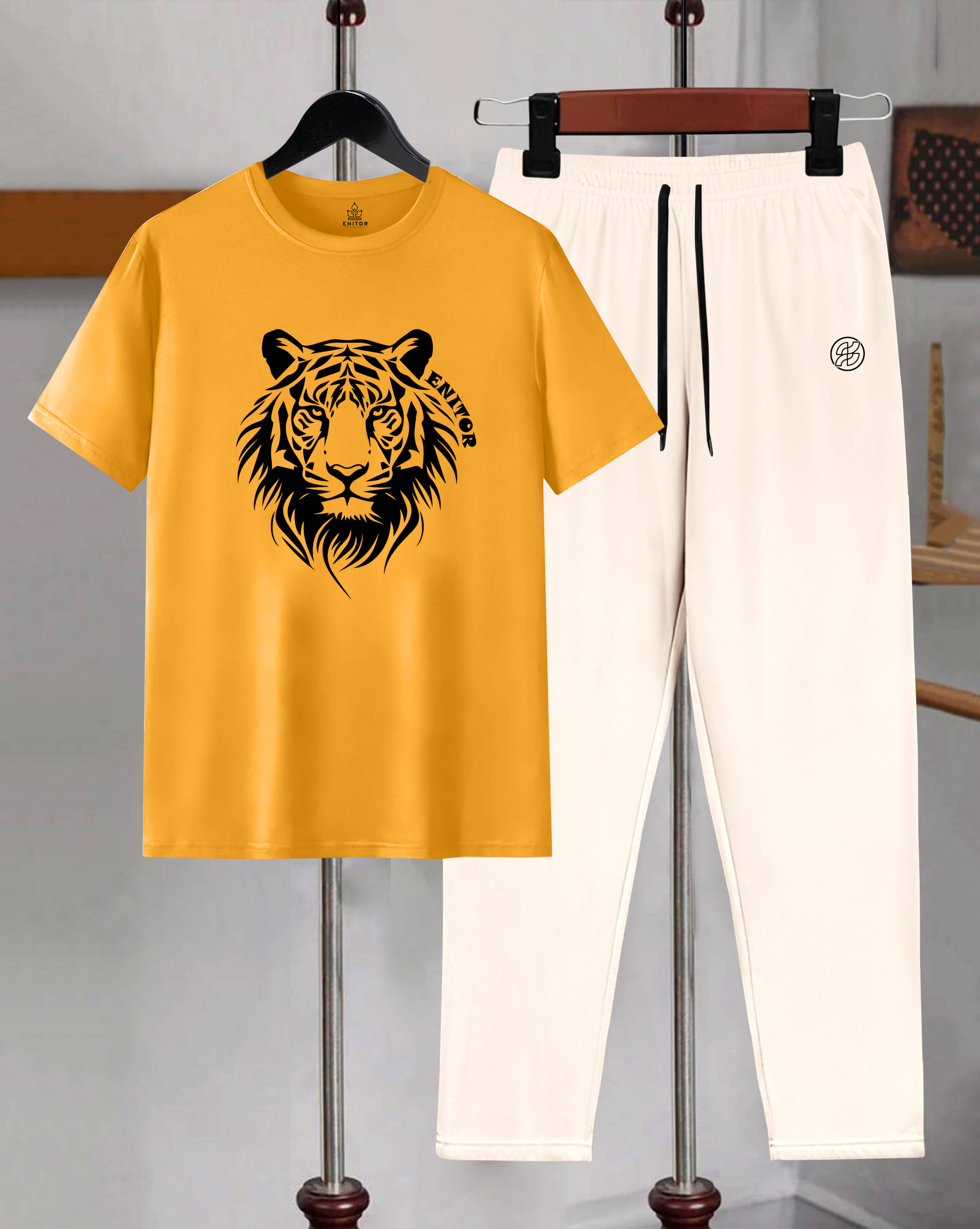 AUSK Mustard Cotton Blend Relaxed Fit Men's Tracksuit ( Pack of 1 ) AUSK Mustard Cotton Blend Relaxed Fit Men's Tracksuit ( Pack of 1 )