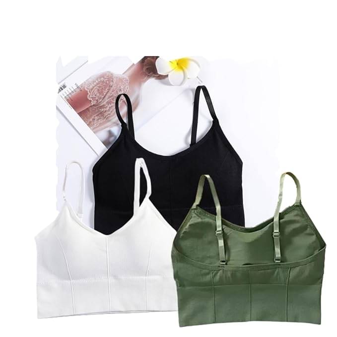 CALBO N Pack of 3 Cotton Blend Lightly Padded Everyday Bra For Women ( Charcoal ) CALBO N Pack of 3 Cotton Blend Lightly Padded Everyday Bra For Women ( Charcoal )