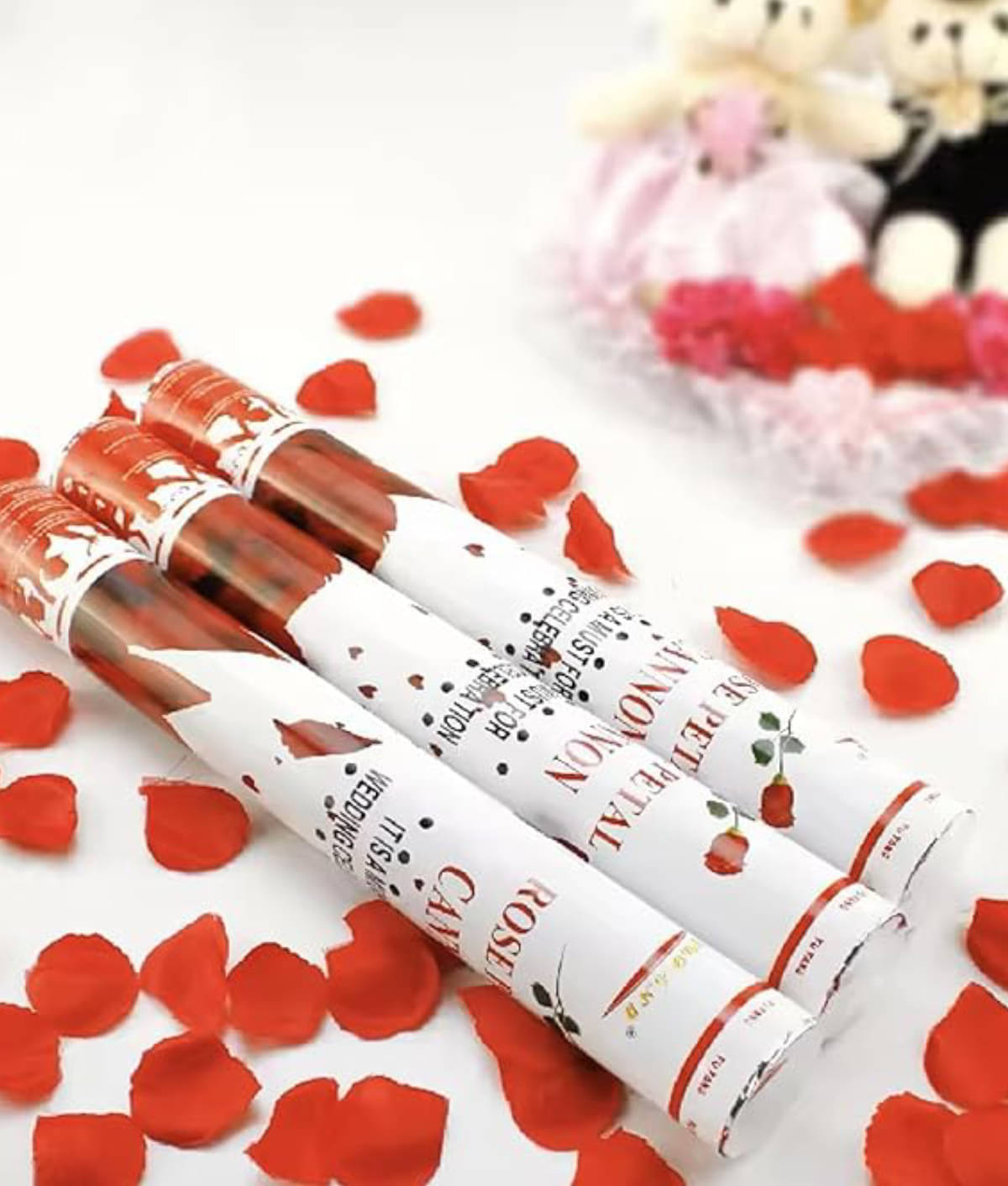     			Celebration Popper/Confetti for Anniversaries, Parties, and Birthdays (Set of 10 Pieces) (Rose Pettel Popper Paper) (40cm)
