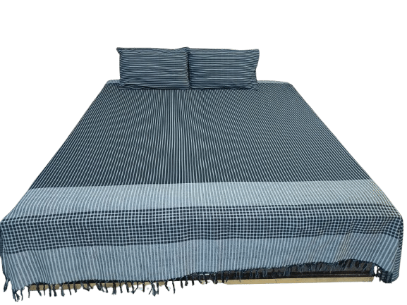     			Dhaga Vishwas Ka Cotton 1 Double King Bedsheet with 2 Pillow Covers ( Black )