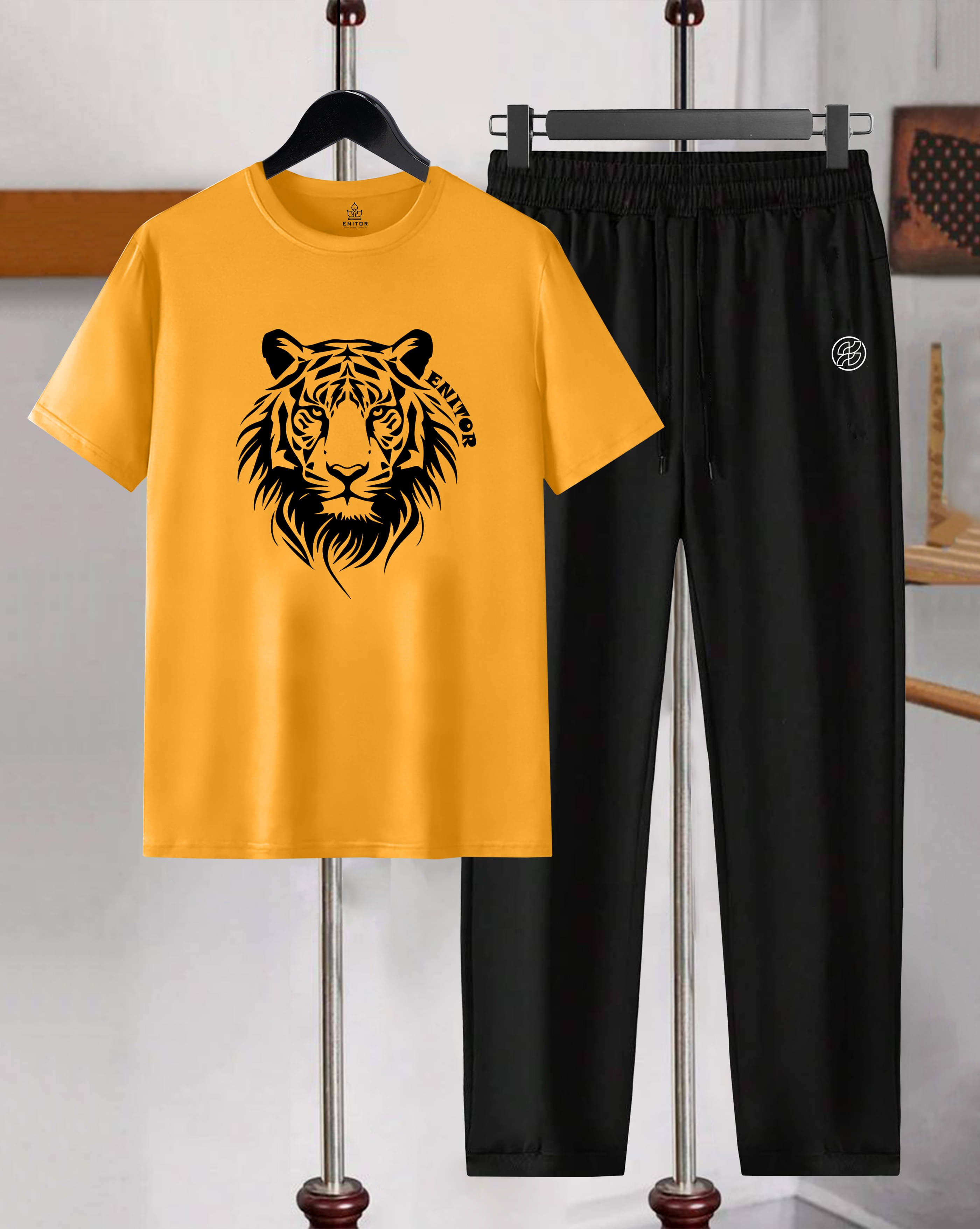 ENITOR Mustard Cotton Blend Relaxed Fit Men's Tracksuit ( Pack of 1 )     			ENITOR Mustard Cotton Blend Relaxed Fit Men's Tracksuit ( Pack of 1 )