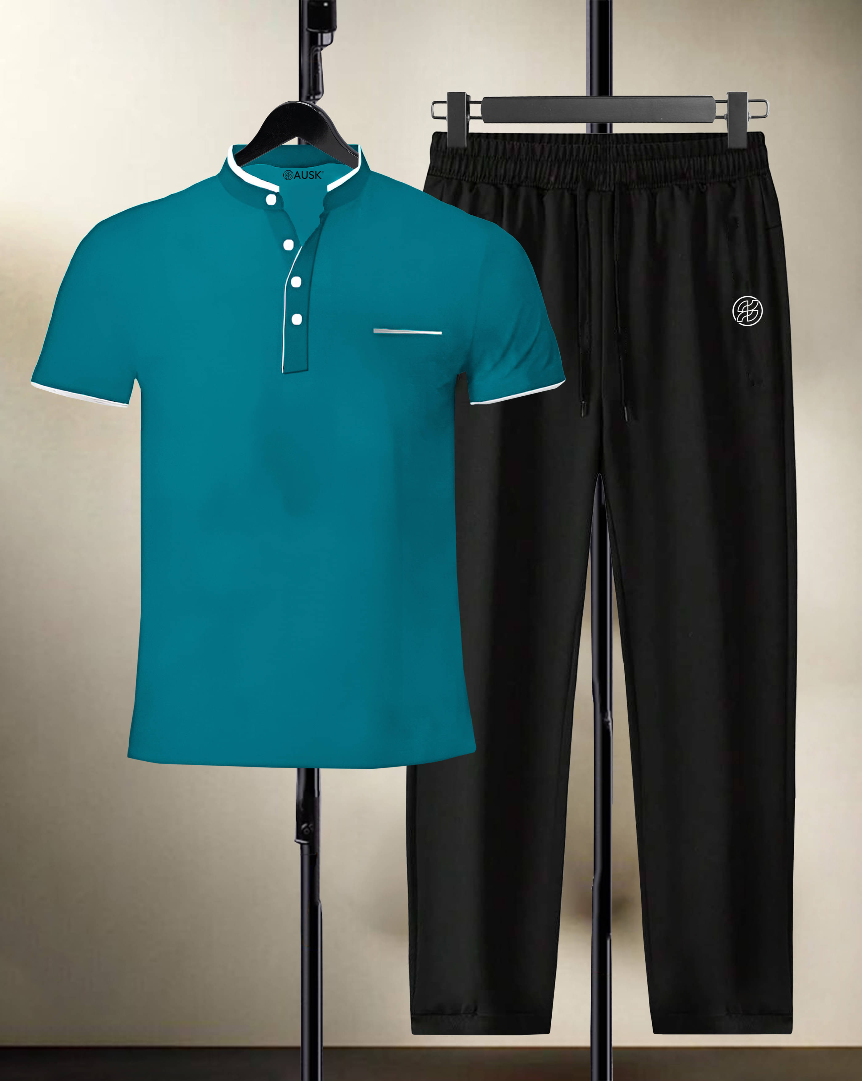 ENITOR Teal Cotton Blend Relaxed Fit Men's Tracksuit ( Pack of 1 ) ENITOR Teal Cotton Blend Relaxed Fit Men's Tracksuit ( Pack of 1 )