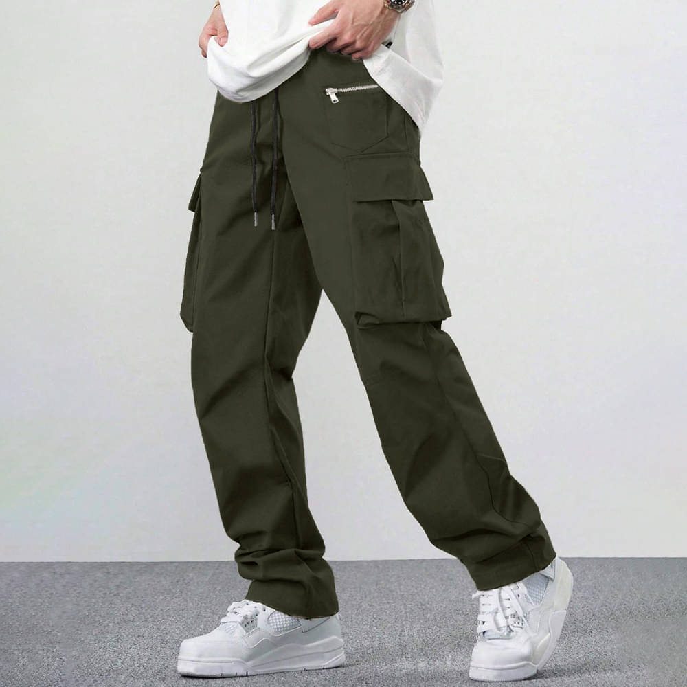     			Eyebogler Regular Flat Men's Cargos - Dark Green ( Pack of 1 )