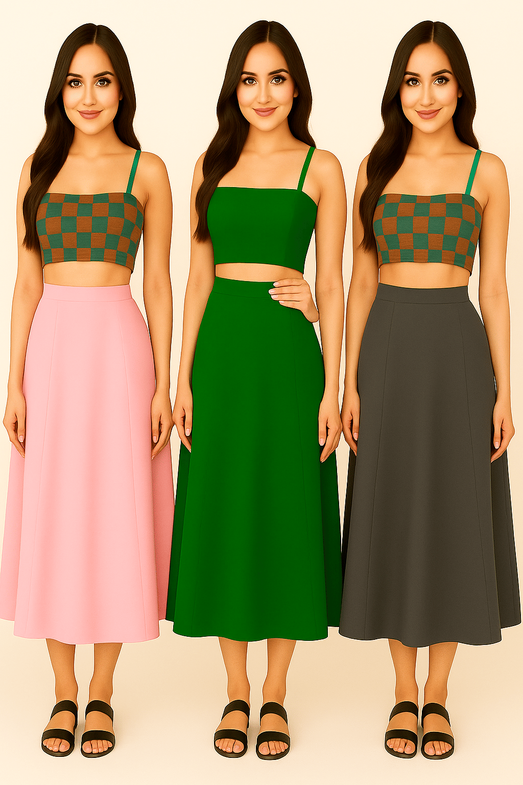     			JTG enterprises Multicoloured Cotton Petticoat - Pack of 3