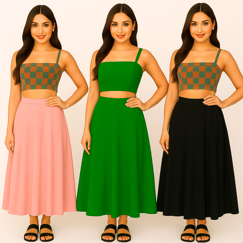     			JTG enterprises Multicoloured Cotton Petticoat - Pack of 3