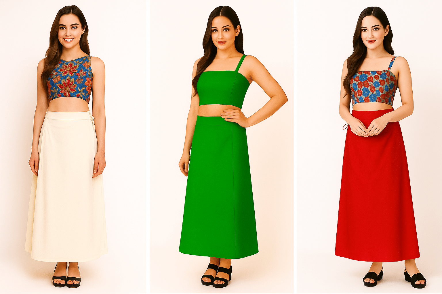 JTG enterprises Multicoloured Cotton Petticoat - Pack of 3     			JTG enterprises Multicoloured Cotton Petticoat - Pack of 3