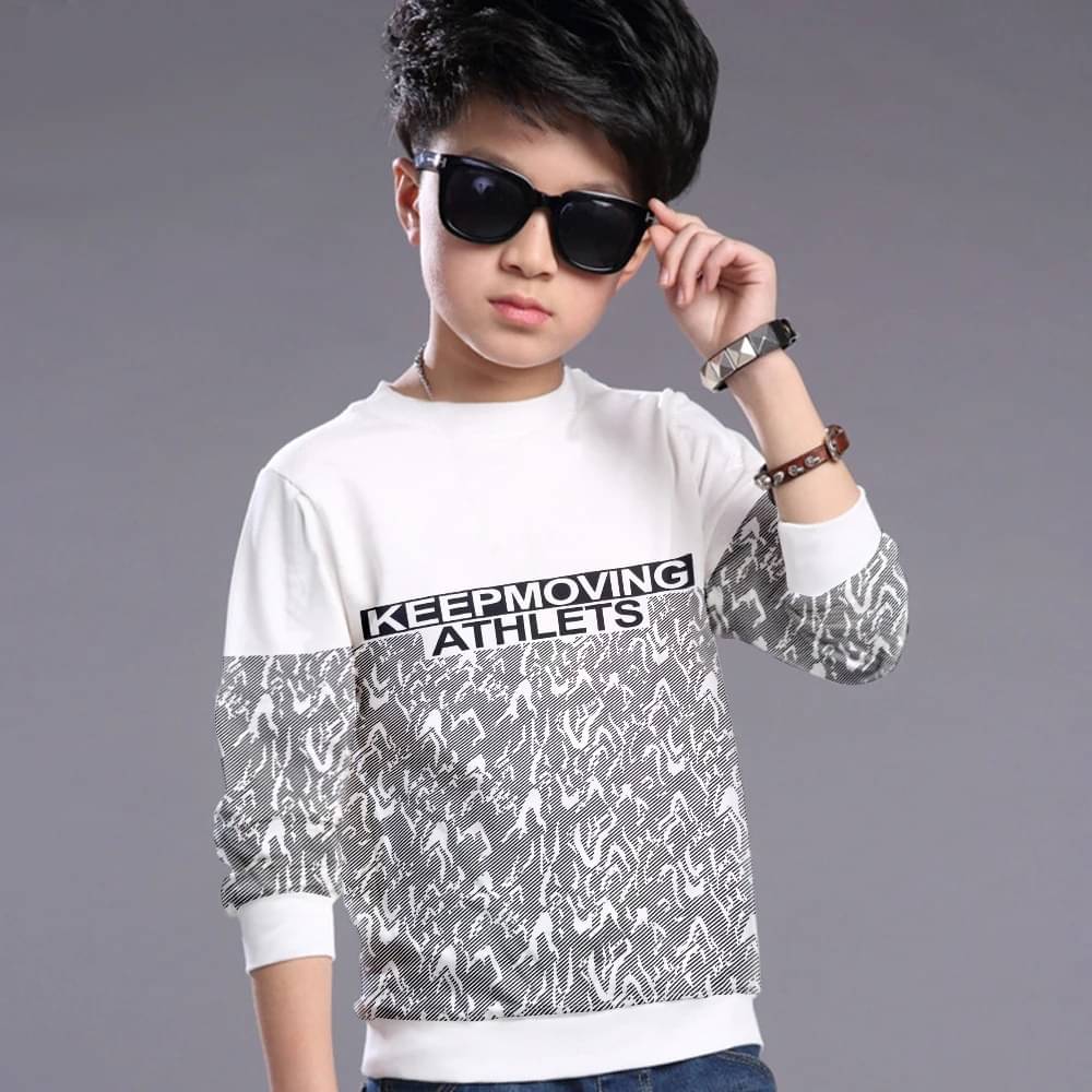     			MYEONN Pack of 1 Boys Cotton T-Shirt ( White )