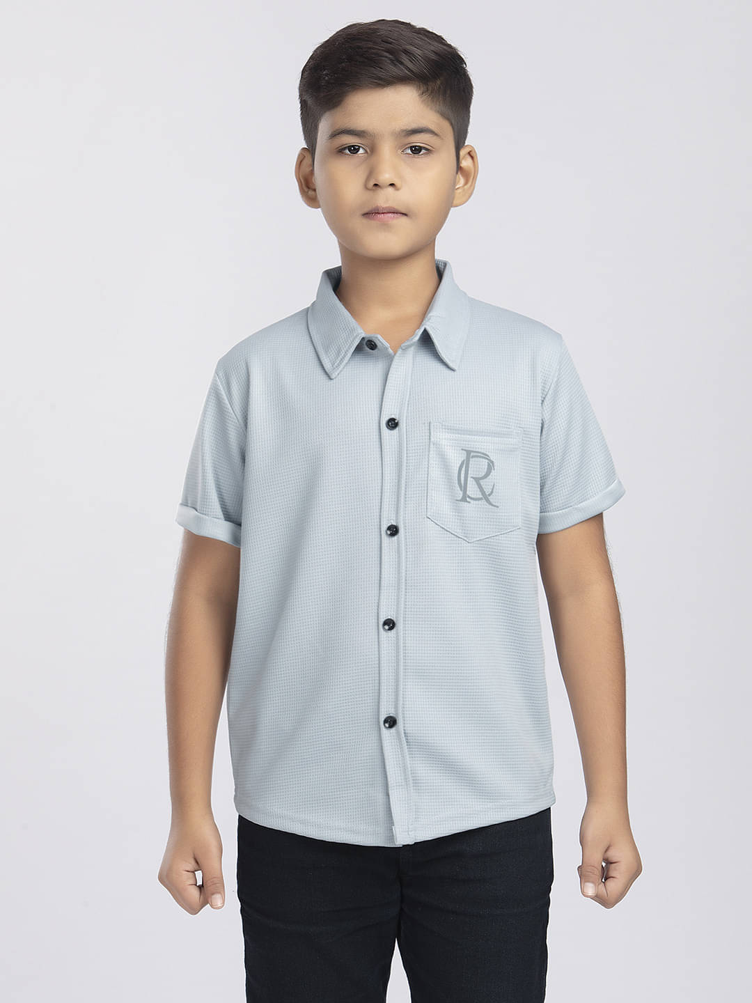     			MYEONN Pack of 1 Boys Cotton Blend T-Shirt ( Silver )