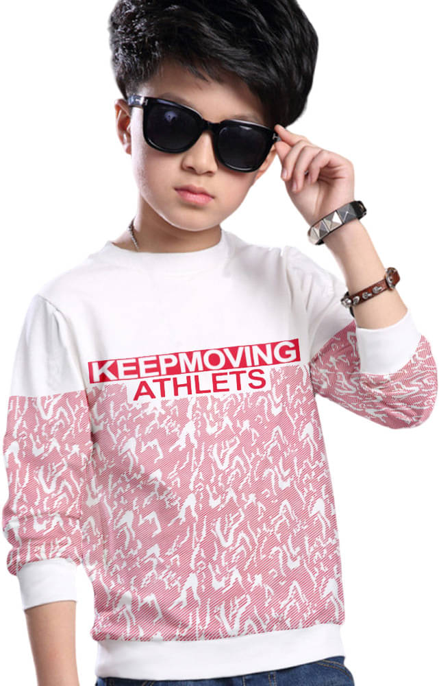     			MYEONN Pack of 1 Boys Cotton T-Shirt ( White )