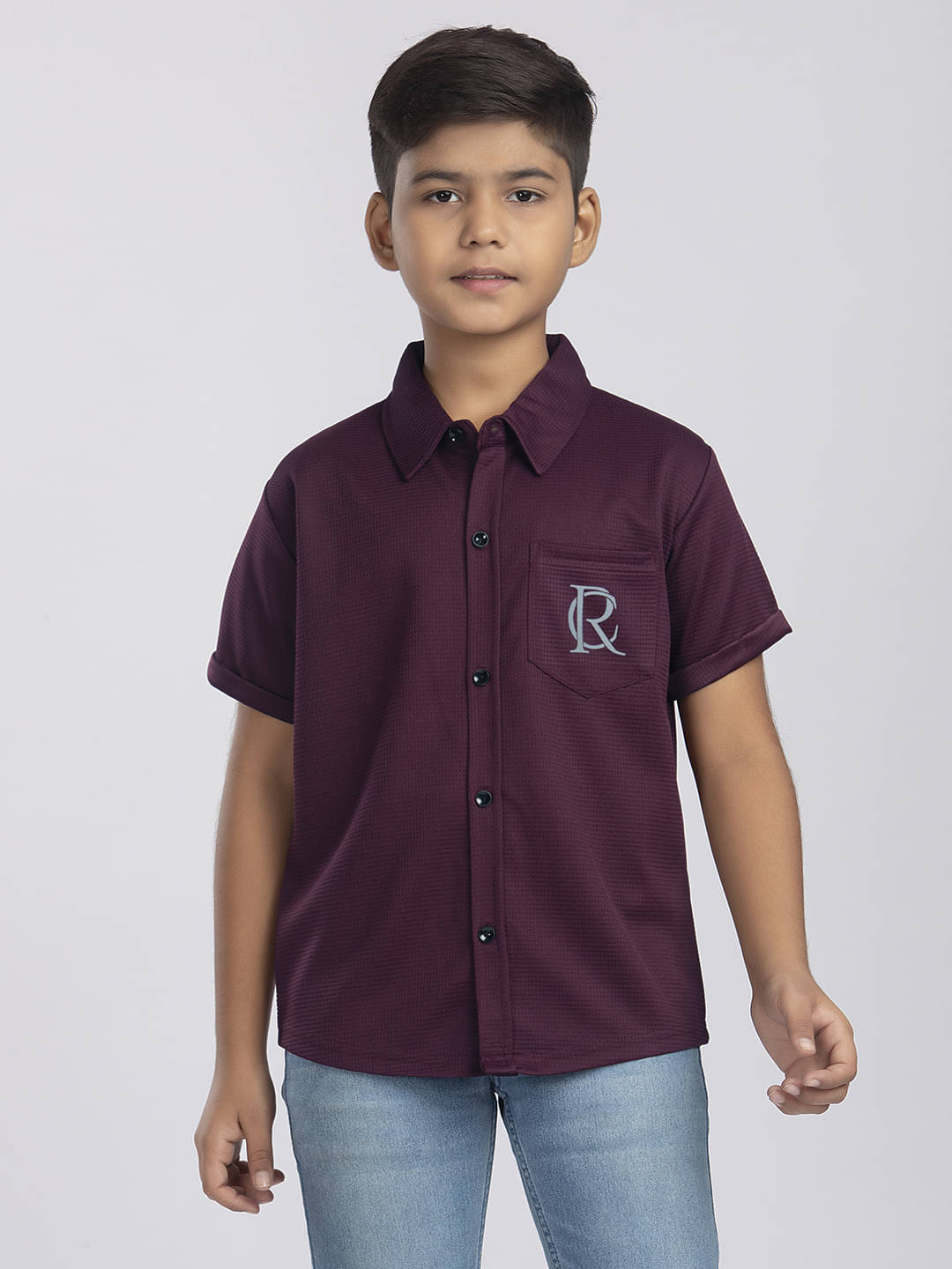     			MYEONN Pack of 1 Boys Cotton Blend T-Shirt ( Maroon )