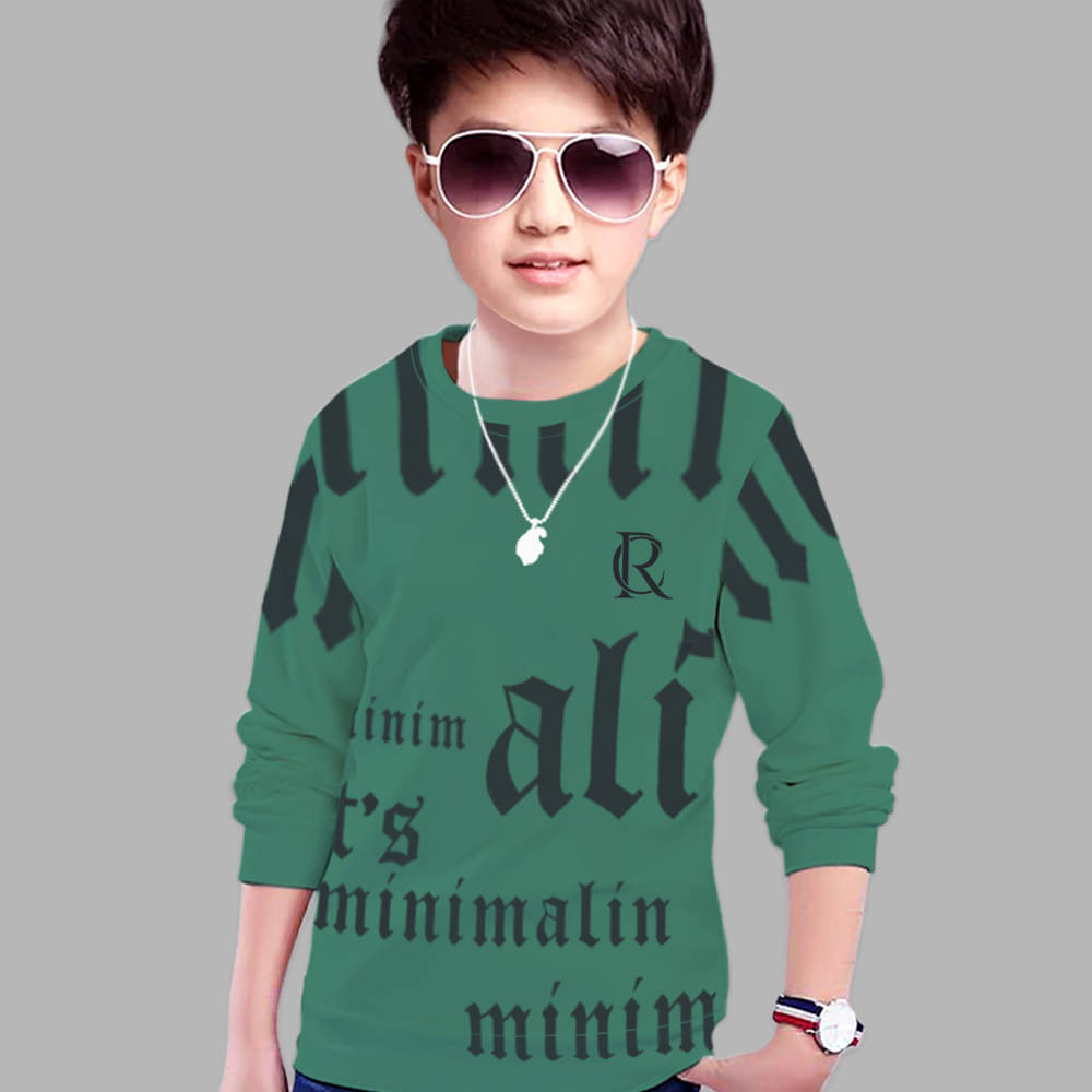     			MYEONN Pack of 1 Boys Cotton Blend T-Shirt ( Green )
