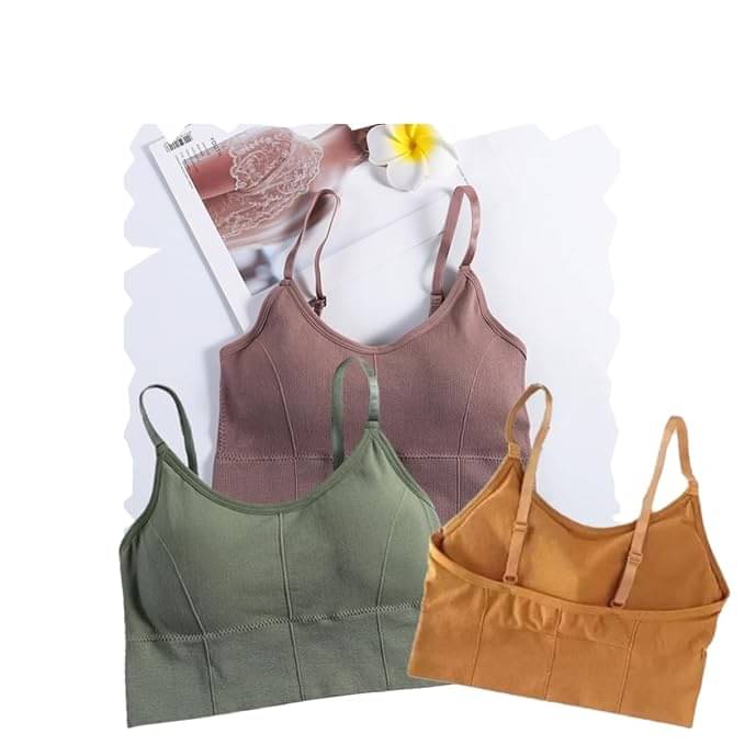 Taslar Pack of 3 Cotton Blend Lightly Padded Everyday Bra For Women ( Multicolor11 ) Taslar Pack of 3 Cotton Blend Lightly Padded Everyday Bra For Women ( Multicolor11 )