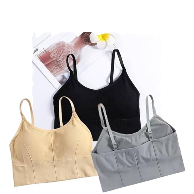 Taslar Pack of 3 Cotton Blend Lightly Padded Everyday Bra For Women ( Multicolor1 ) Taslar Pack of 3 Cotton Blend Lightly Padded Everyday Bra For Women ( Multicolor1 )