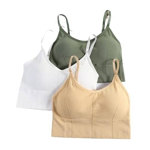    			Taslar Pack of 3 Cotton Blend Lightly Padded Everyday Bra For Women ( Green )