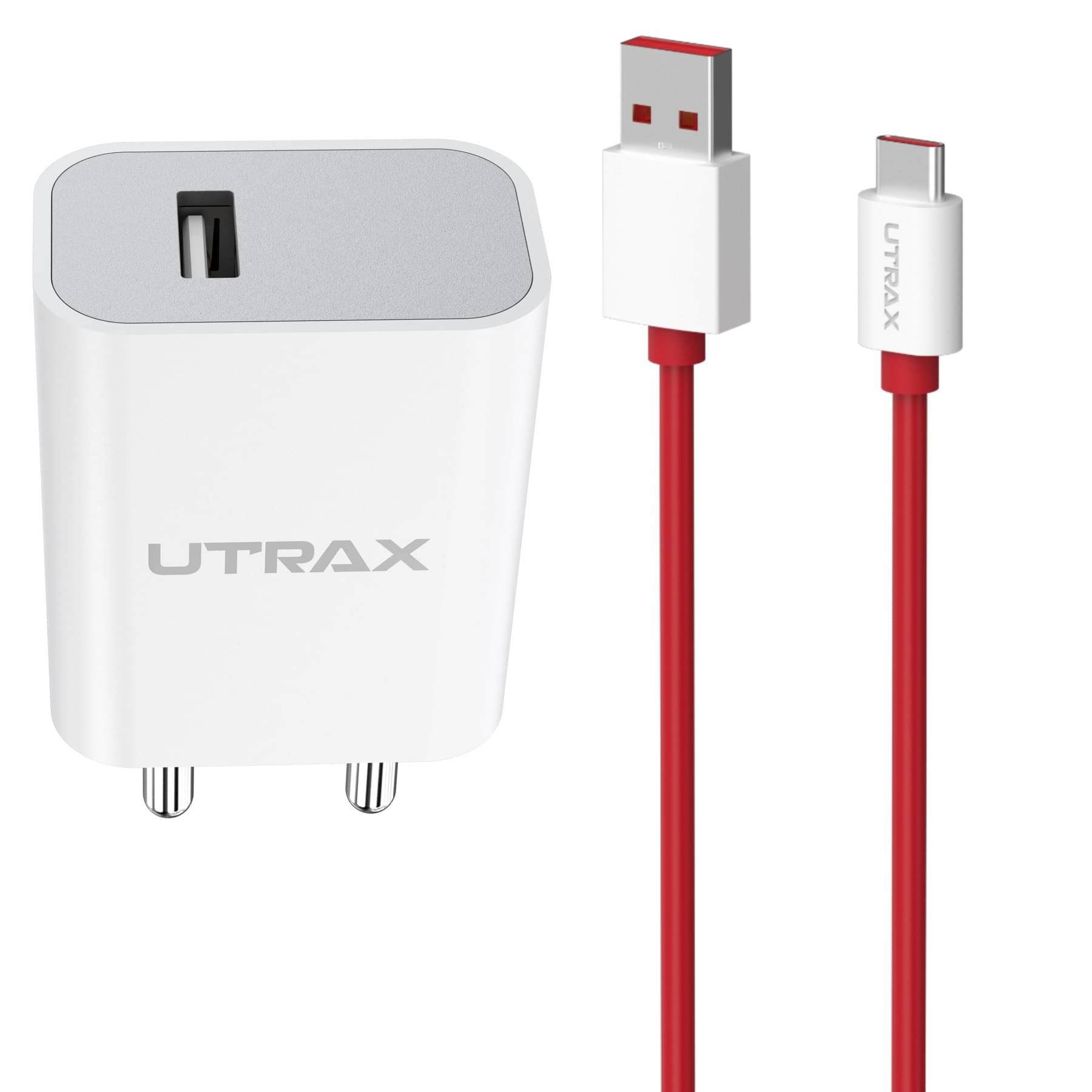     			UTRAX 25W USB Mobile Charger Adapter, Quick Charge 3.0 with VOOC & Dash Charging Support, Fast Charging Compatibility with All Android Devices & Other USB Enabled Devices