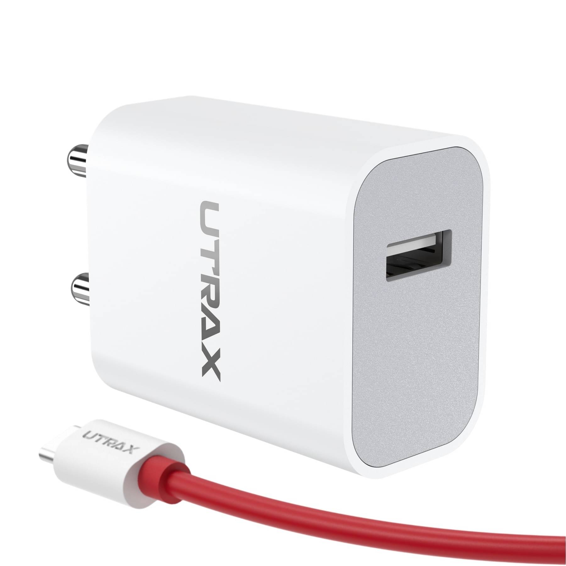     			UTRAX 25W USB Mobile Charger Adapter, Quick Charge 3.0 with VOOC & Dash Charging Support, Fast Charging Compatibility with All Android Devices & Other USB Enabled Devices