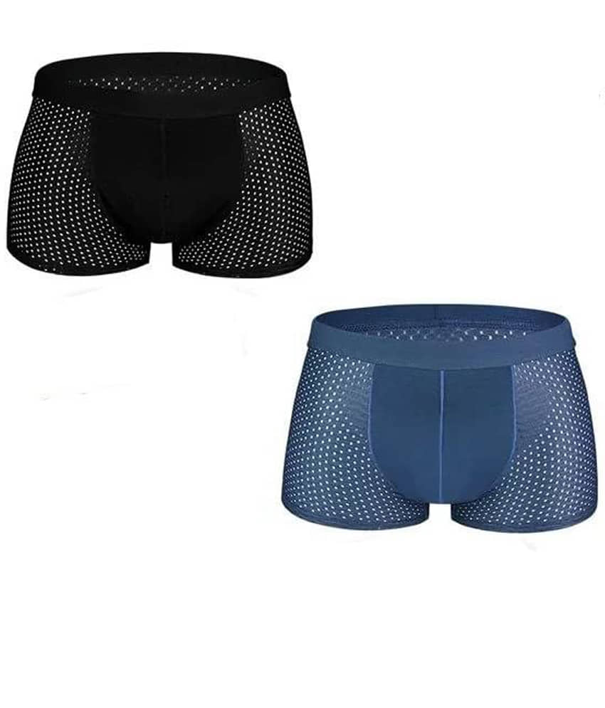 men dot print briefs Pack of 2 Lycra Trunks For Men's ( Multicolor )