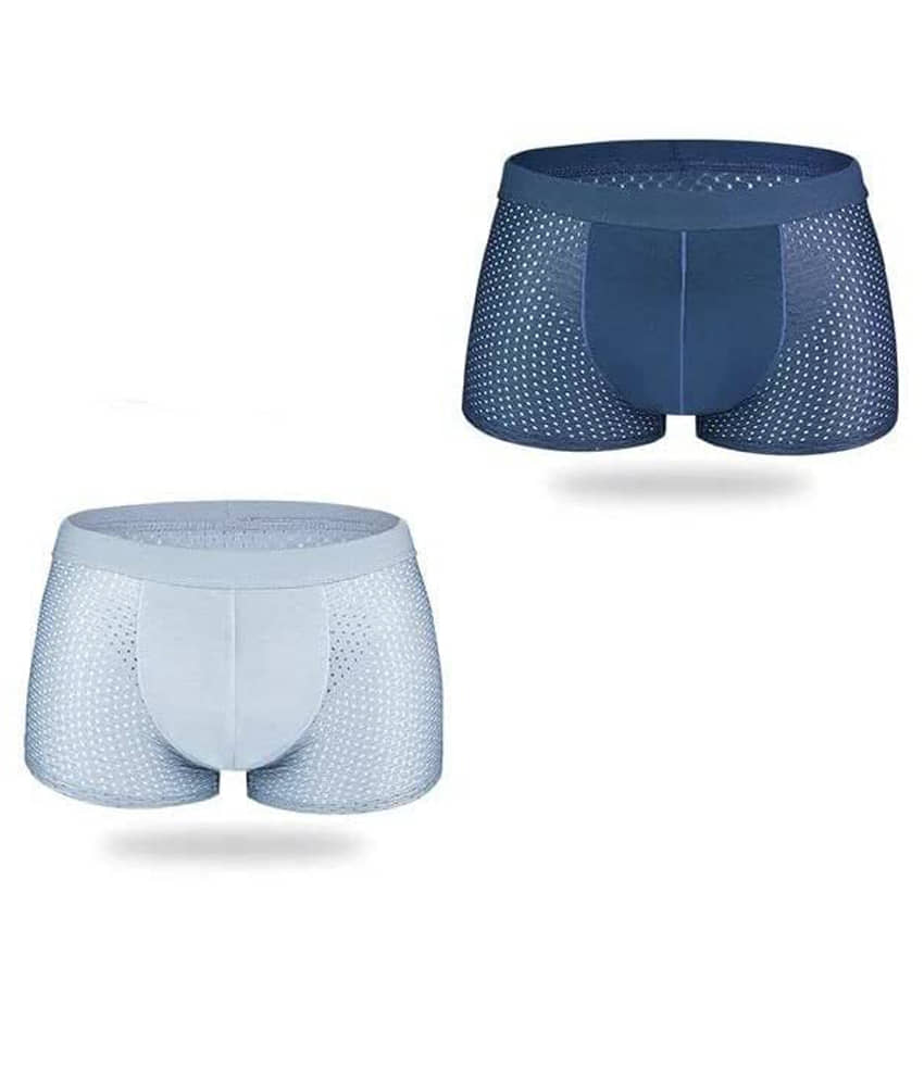 men dot print briefs Pack of 2 Lycra Trunks For Men's ( Multicolor )