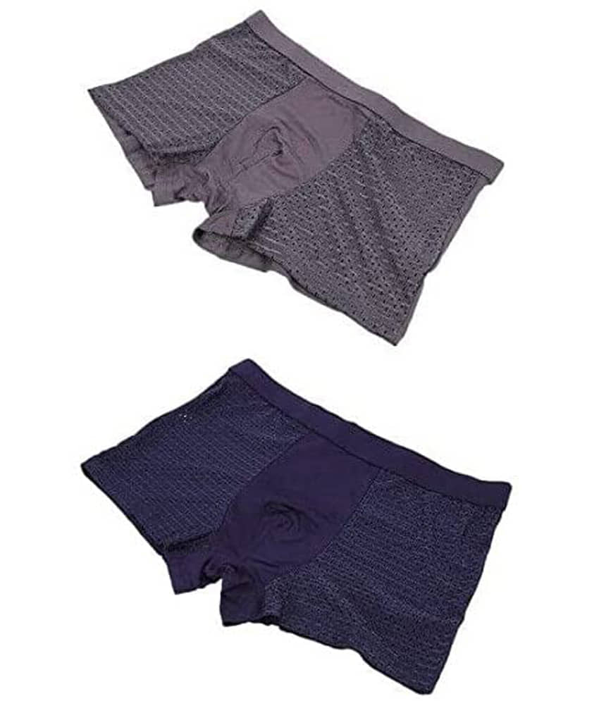mens dot net briefs Pack of 2 Lycra Trunks For Men's ( Multicolor )