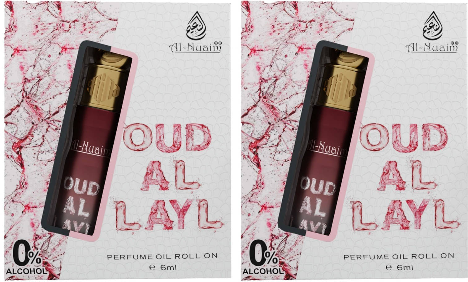     			Al-Nuaim Oud Non- Alcoholic 12ml Attar ( Pack of 2 )