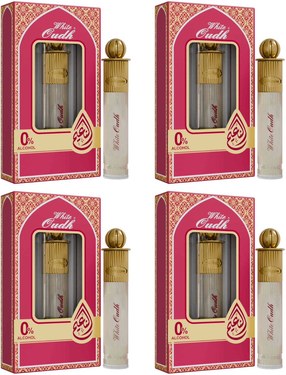     			Al-Nuaim Oud Non- Alcoholic 30ml Attar ( Pack of 4 )