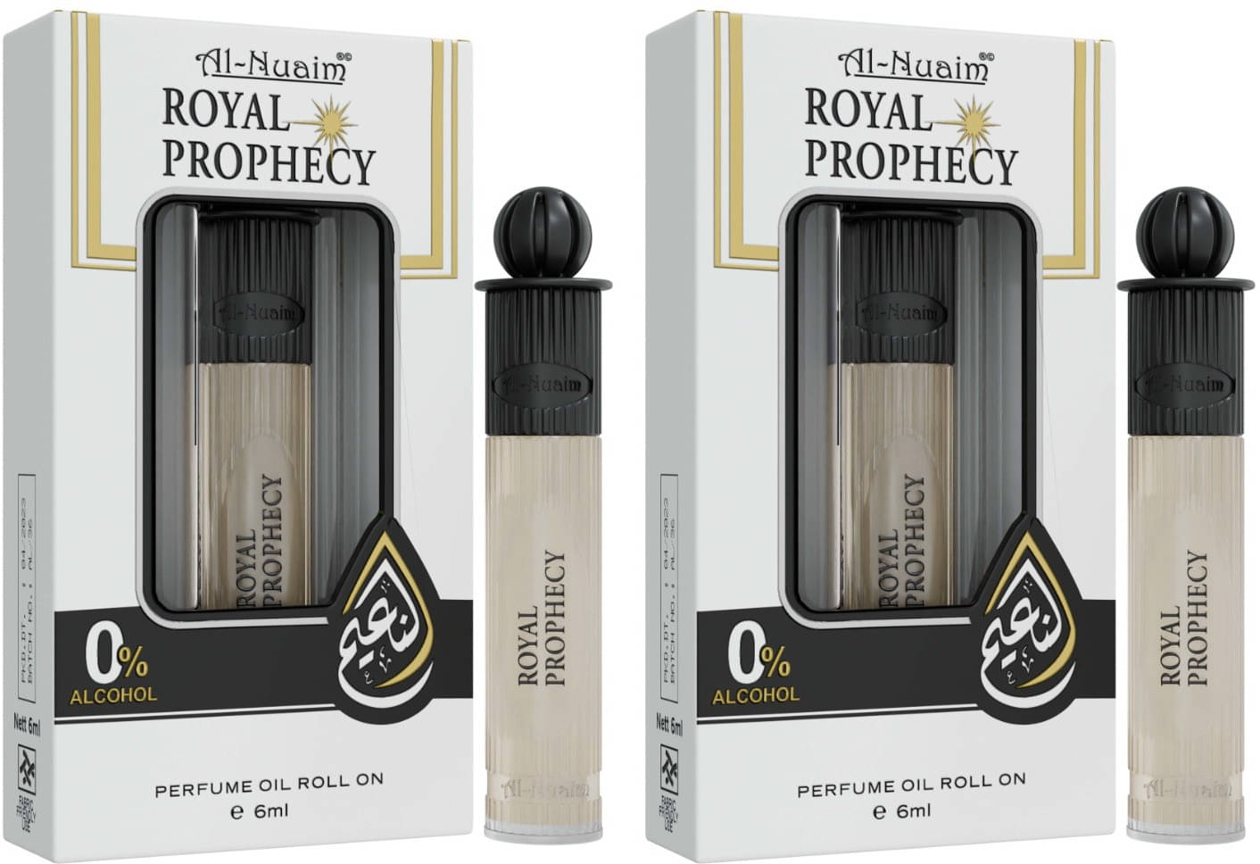     			Al-Nuaim Rose Non- Alcoholic 12ml Attar ( Pack of 2 )