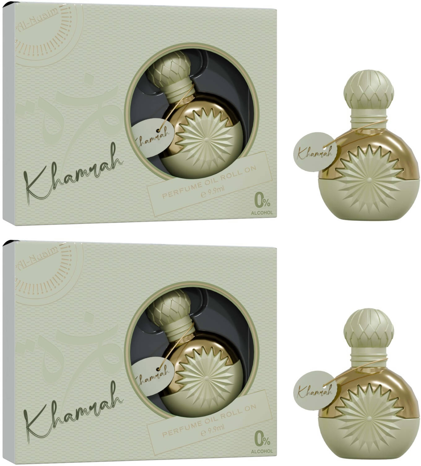     			Al-Nuaim Rose Non- Alcoholic 10ml Attar ( Pack of 2 )
