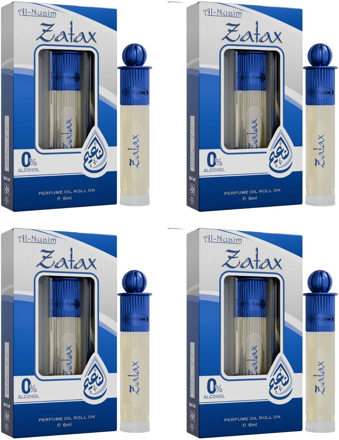     			Al-Nuaim Rose Non- Alcoholic 25ml Attar ( Pack of 4 )