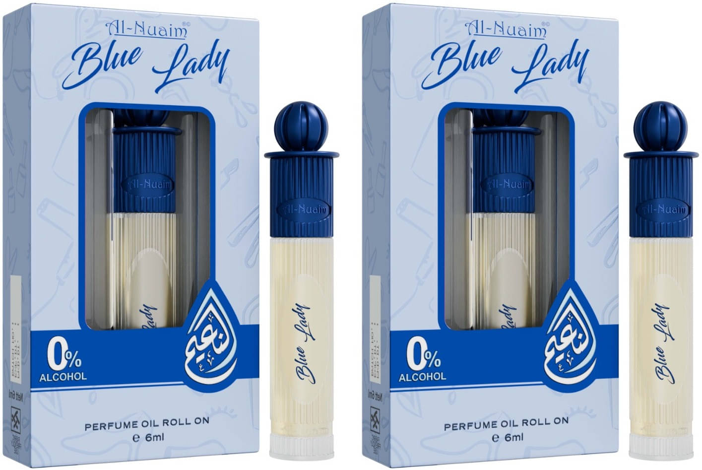     			Al-Nuaim Rose Non- Alcoholic 12ml Attar ( Pack of 2 )