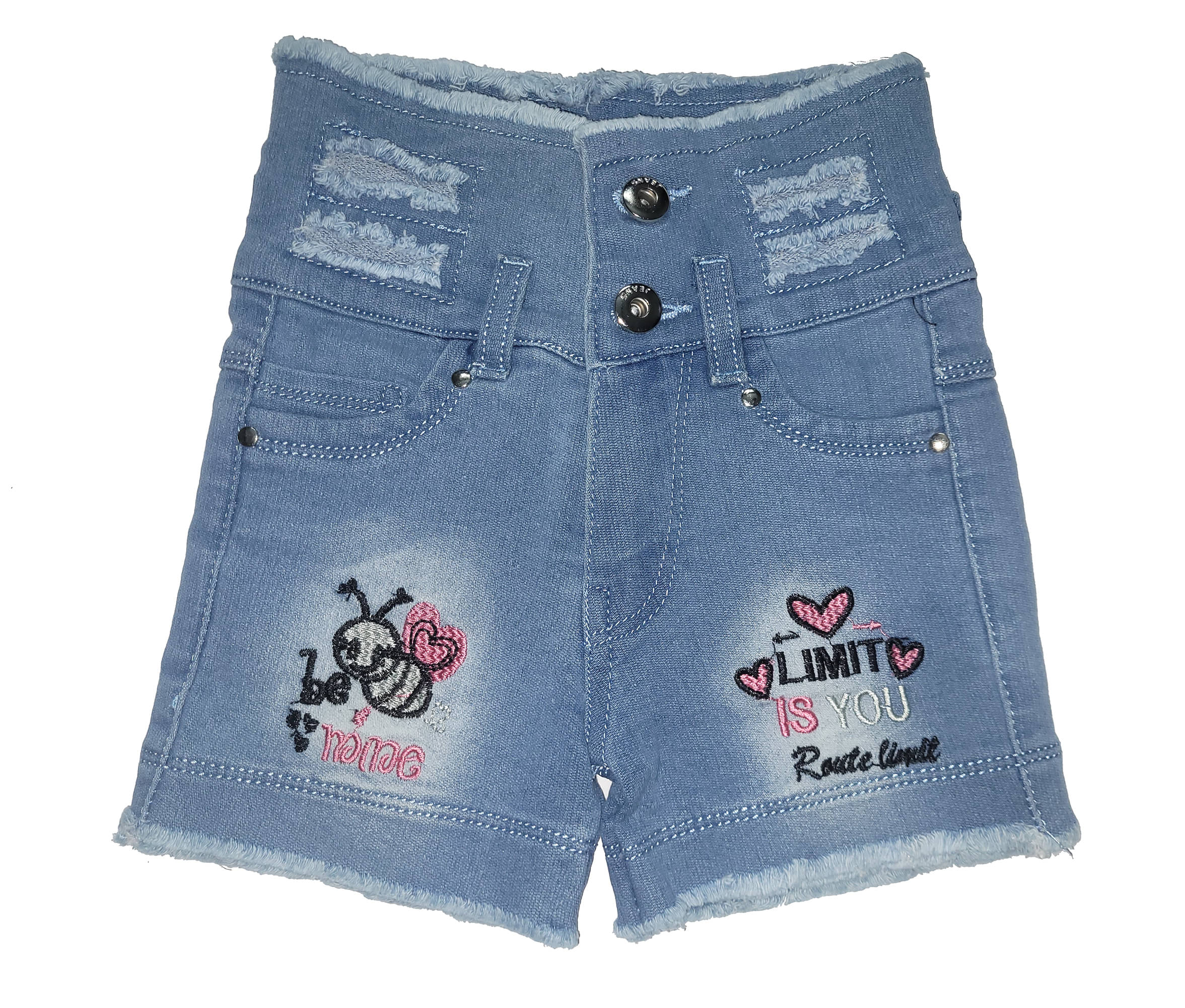     			Arshia Fashions Pack of 1 Girls Denim Shorts ( Blue )