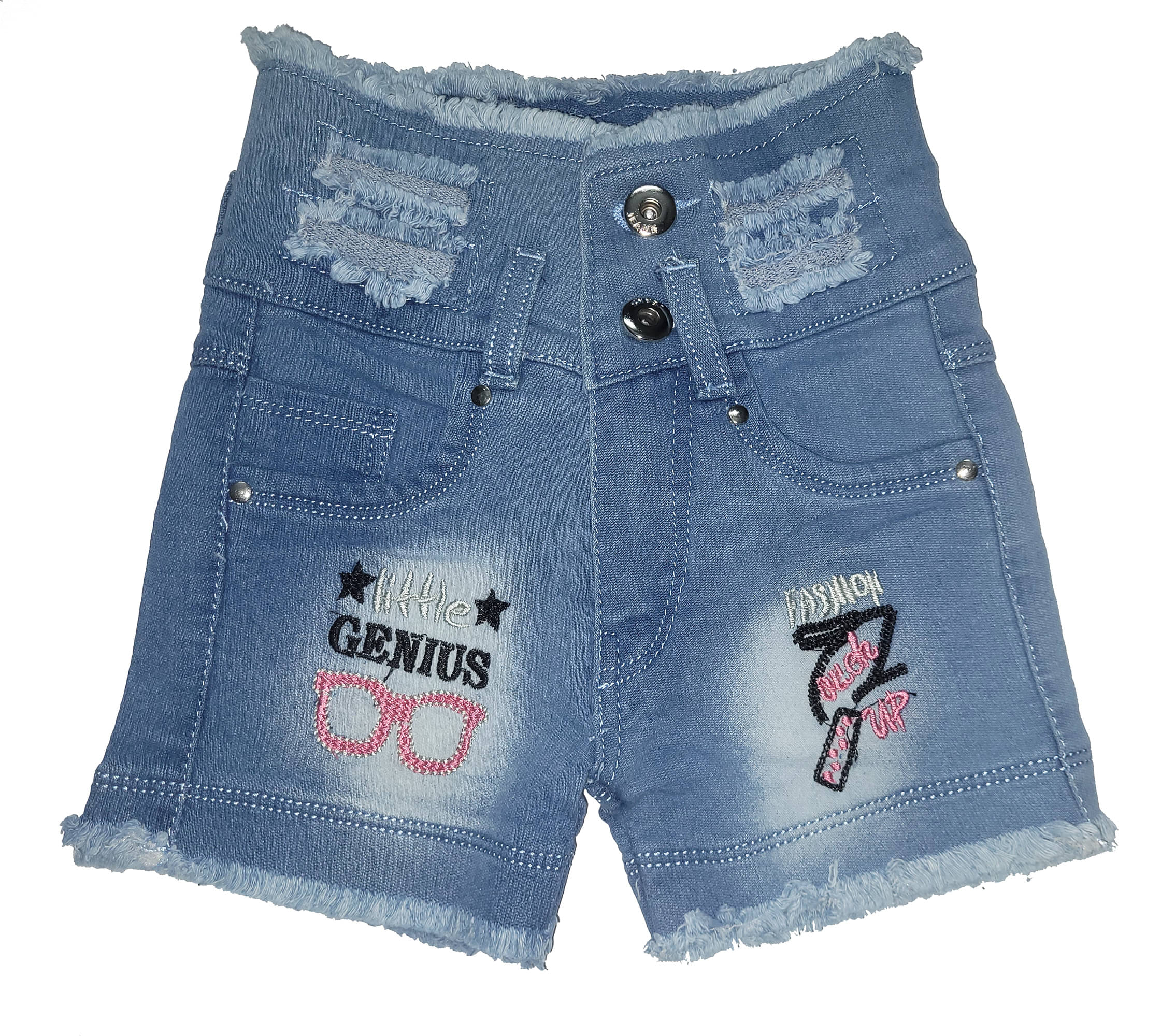     			Arshia Fashions Pack of 1 Girls Denim Shorts ( Blue )
