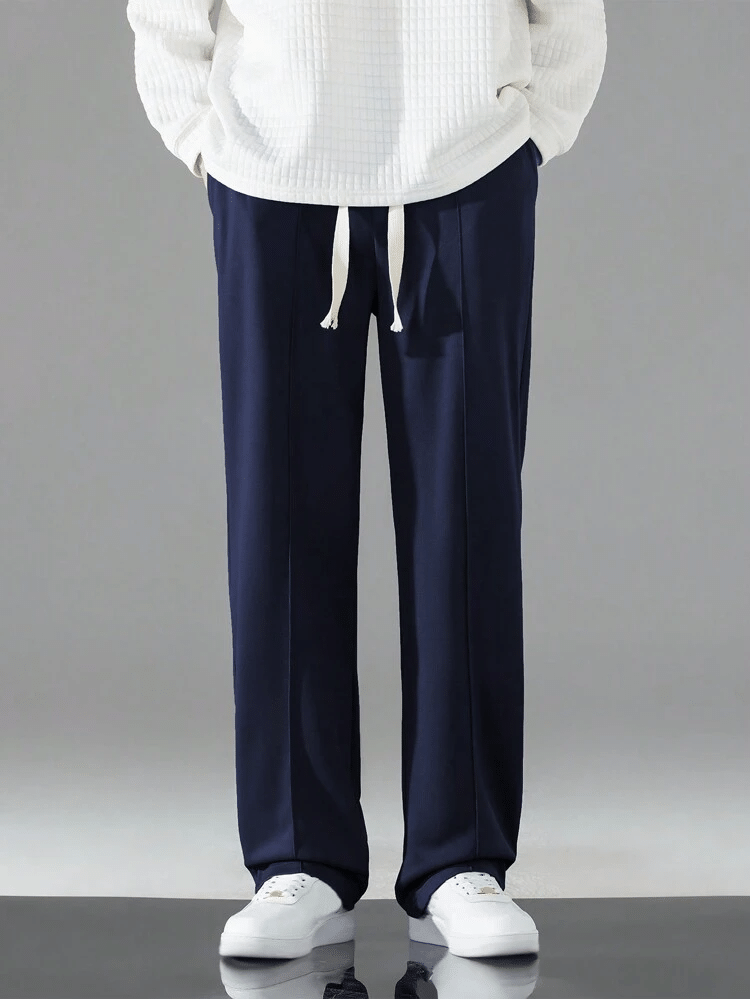     			BEAUE Regular Pleated Men's Trouser - Blue ( Pack of 1 )
