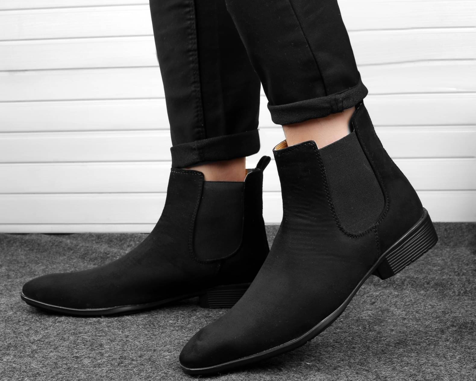     			BXXY Black Men's Chelsea Boots