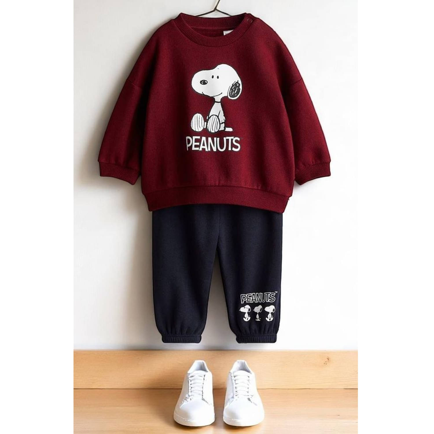     			Billyball Pack of 1 Unisex Cotton T-Shirt & Pants Set ( Maroon )