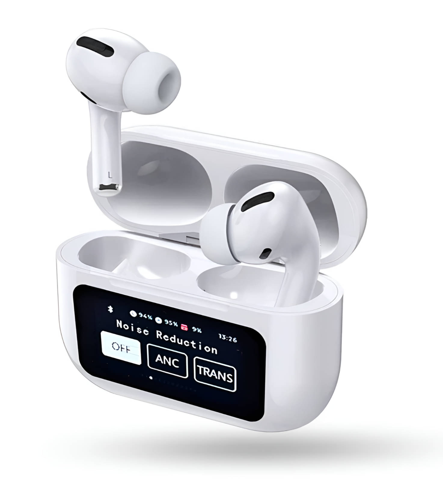     			COREGENIX A9pro Touch Screen ANC Bluetooth True Wireless (TWS) In Ear 32 Hours Playback Active Noise cancellation IPX4(Splash & Sweat Proof)
