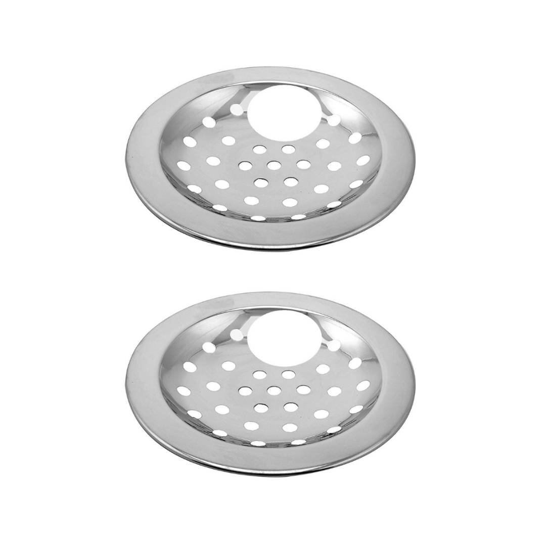 COSVIT 3" Inch Hole Stainless Steel Drain Strainer Chrome Finish Jali for Bathroom & Kitchen (Pack of 2) COSVIT 3" Inch Hole Stainless Steel Drain Strainer Chrome Finish Jali for Bathroom & Kitchen (Pack of 2)