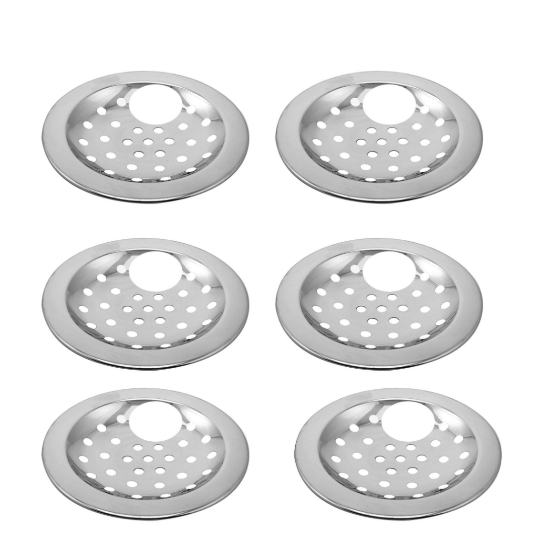 COSVIT 3" Inch Hole Stainless Steel Drain Strainer Chrome Finish Jali for Bathroom & Kitchen (Pack of 6)     			COSVIT 3" Inch Hole Stainless Steel Drain Strainer Chrome Finish Jali for Bathroom & Kitchen (Pack of 6)