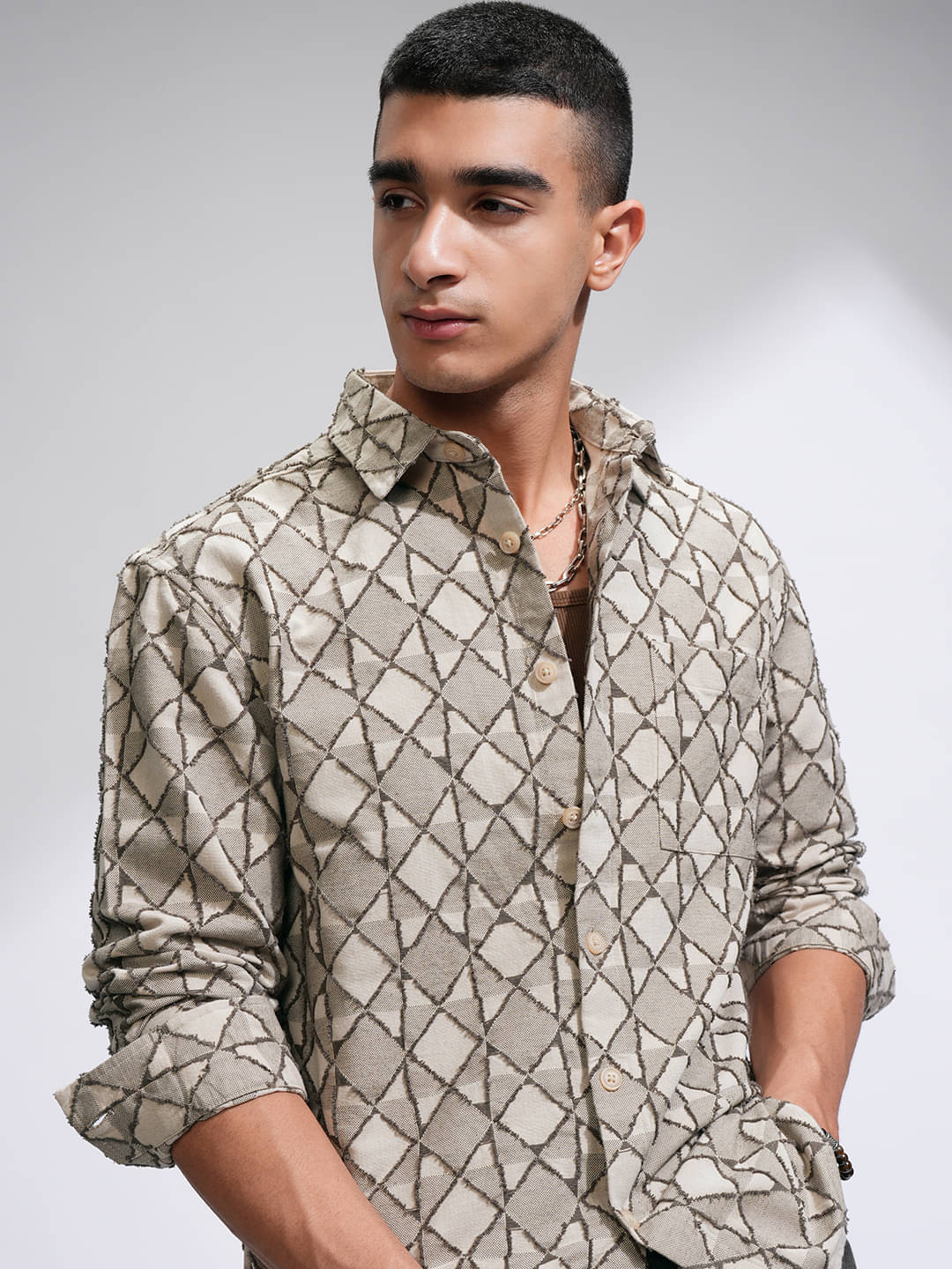 Highlander 100% Cotton Oversized Fit Printed Full Sleeves Men's Casual Shirt - Multicolor ( Pack of 1 ) Highlander 100% Cotton Oversized Fit Printed Full Sleeves Men's Casual Shirt - Multicolor ( Pack of 1 )